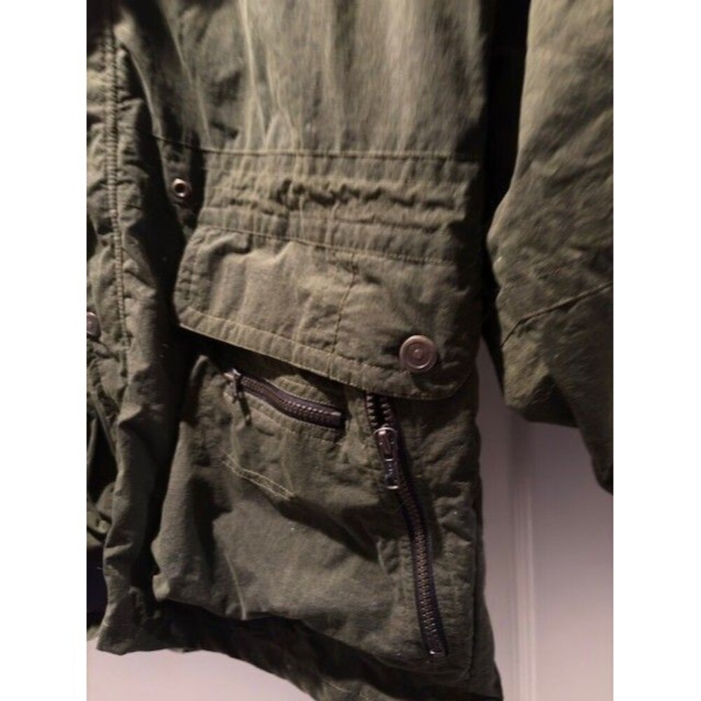 Vintage NORSKA Green Ski Hike Full Zip Snaps Parka Mens Size Medium Nordic - Picture 7 of 16